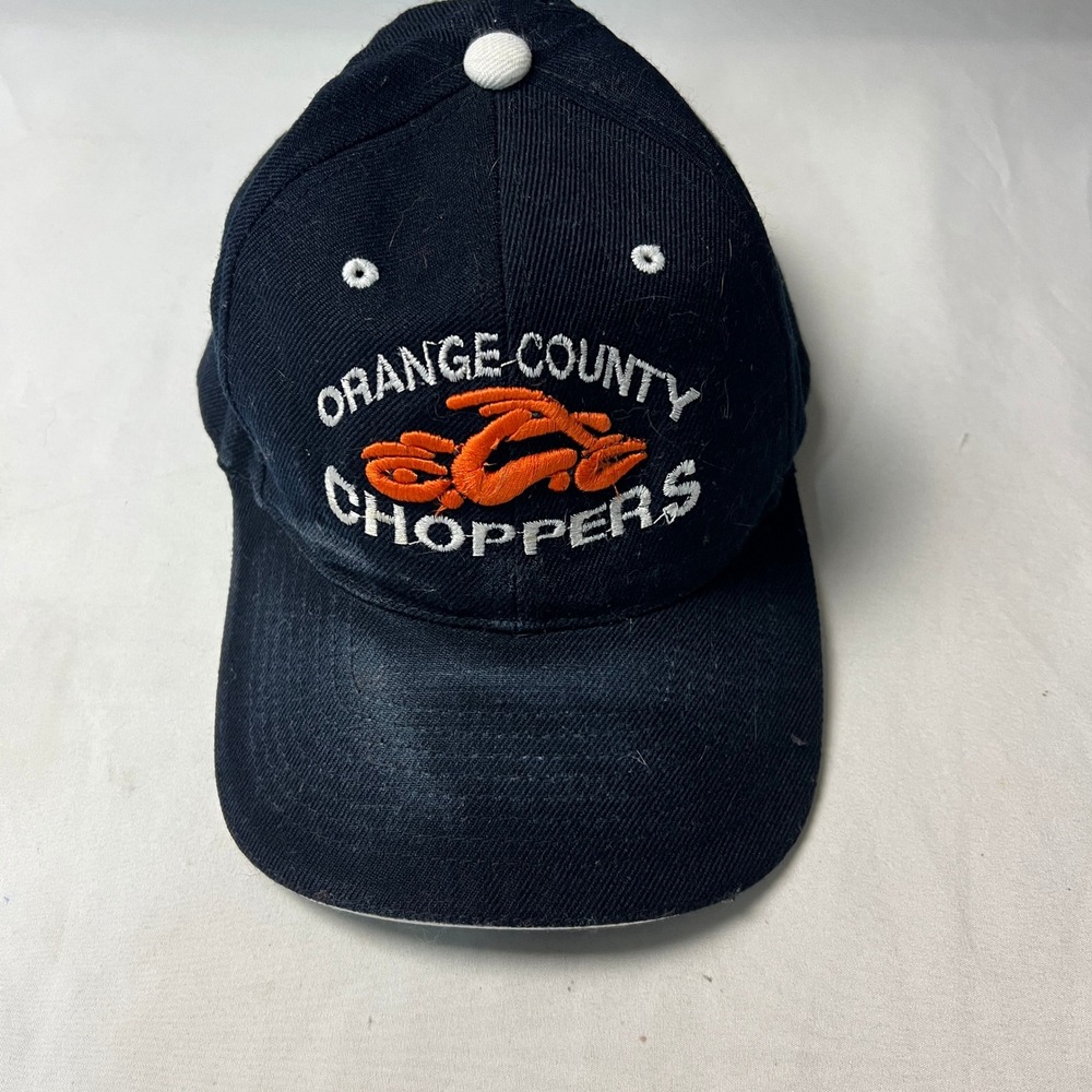 Orange County Choppers Hat Cap Motorcycle Biker‎ Black Adjustable Adult